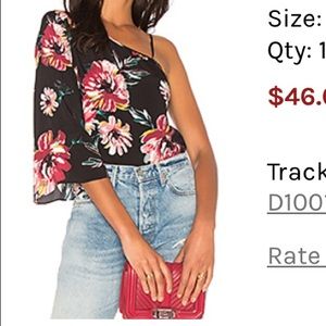 One shoulder top from Revolve